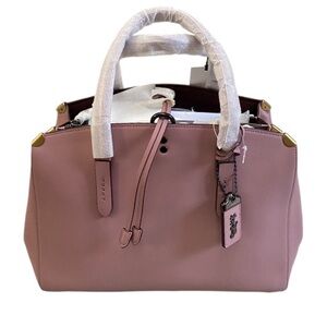 NWT Coach glovetanned leather Cooper Satchel- Dusty Rose
